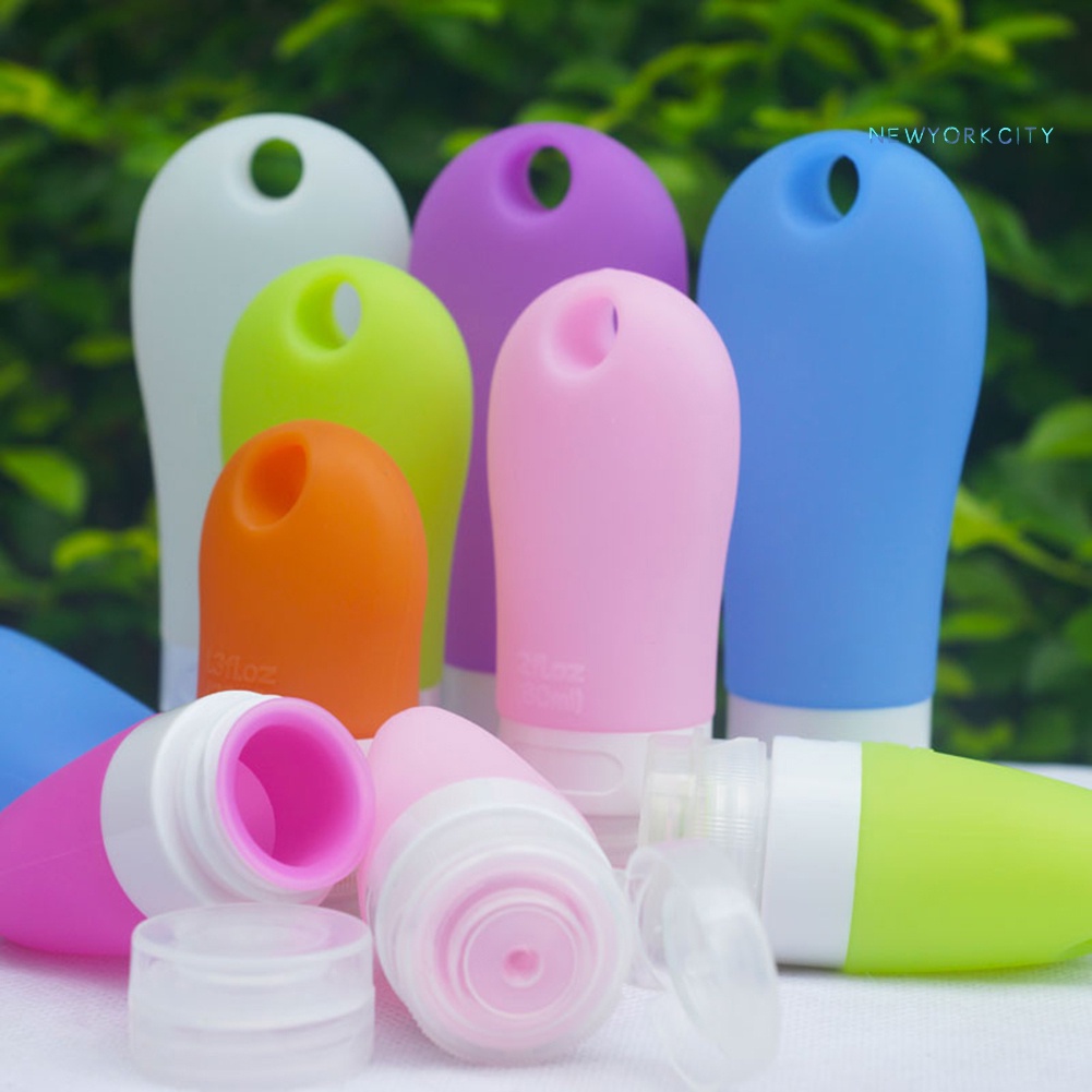 Chai Silicone Rỗng Đựng Dầu Gội 38 / 60 / 90ml Tiện Dụng Khi Đi Du Lịch