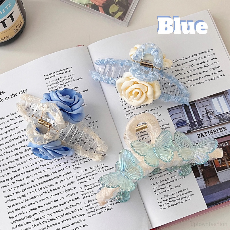 Kẹp Tóc Chống Trượt Phối Ren Thiết Kế Xinh Xắn Thời Trang Cho Nữ