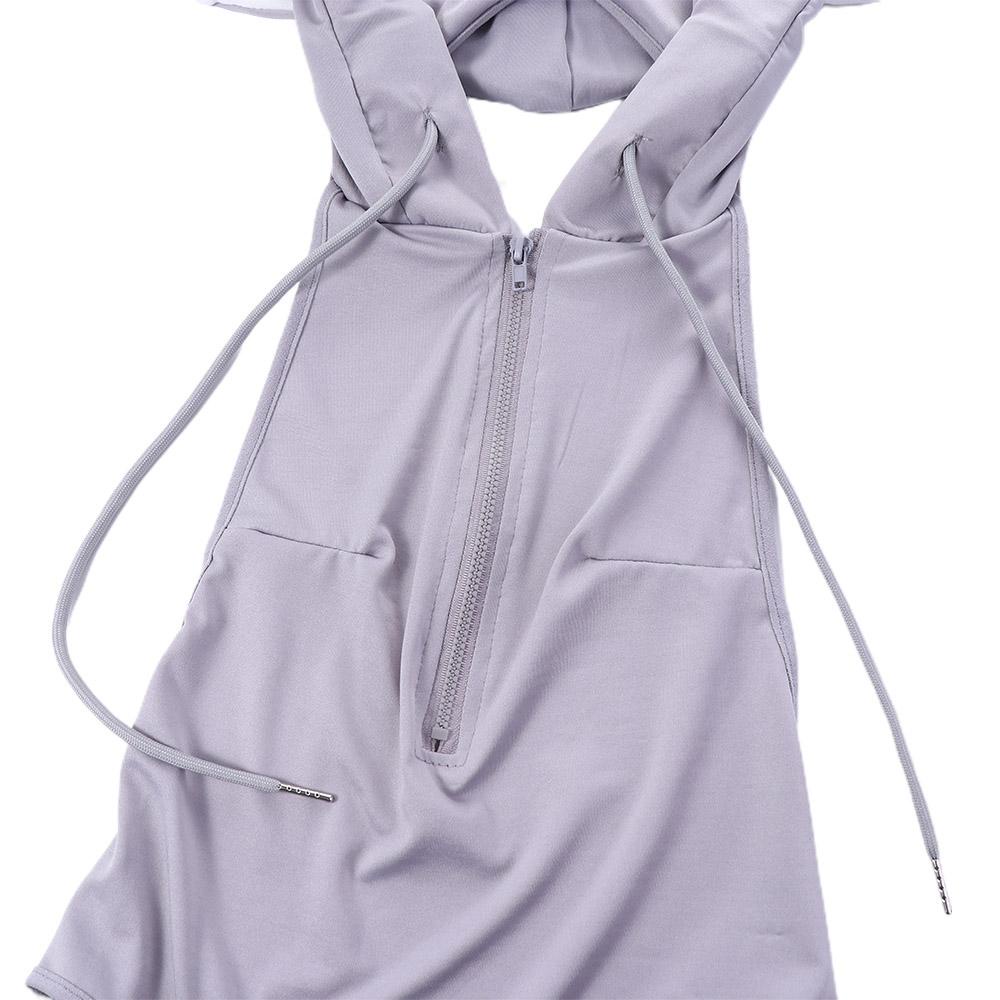 Bộ Đồ Ngủ Liền Thân Màu Trơn Hở Đáy In Họa Tiết Thỏ Dễ Thương Cho Bạn Gái