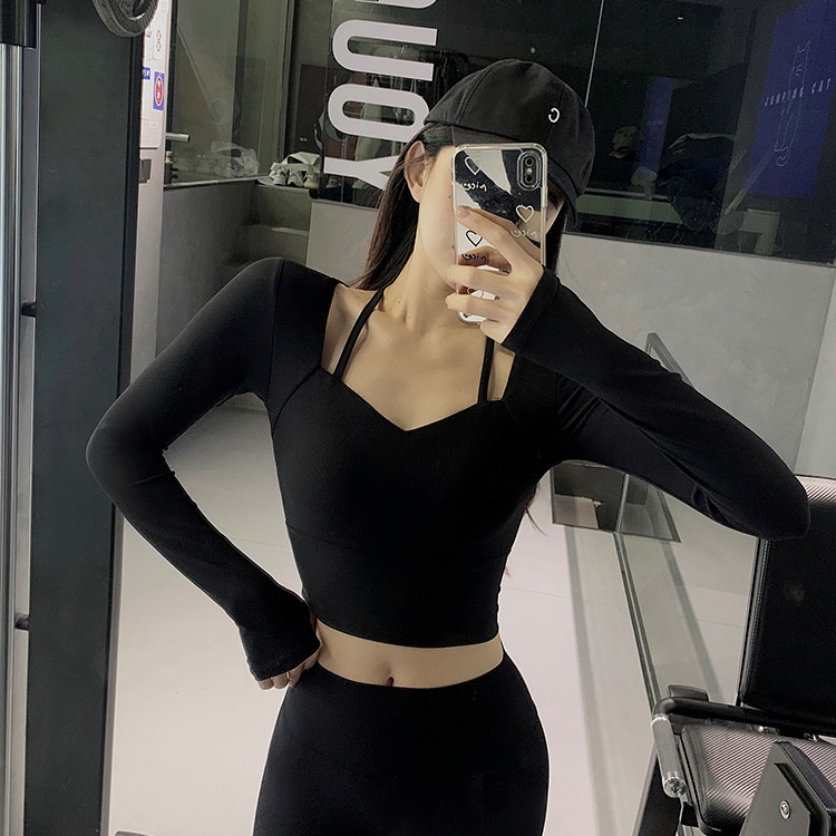 Áo Thun Thể Thao Tay Dài Ôm Dáng Mau Khô Phong Cách Mới