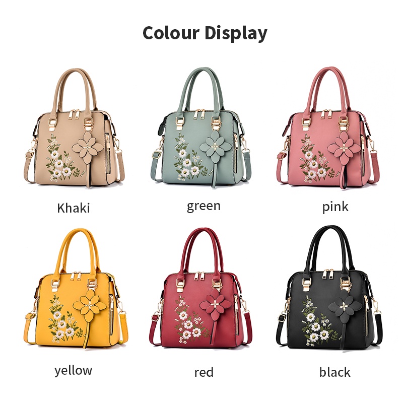 Túi Xách Tay Thêu Trang Trí Giản Dị Thời Trang 2022 Dành Cho Nữ Ccyr873