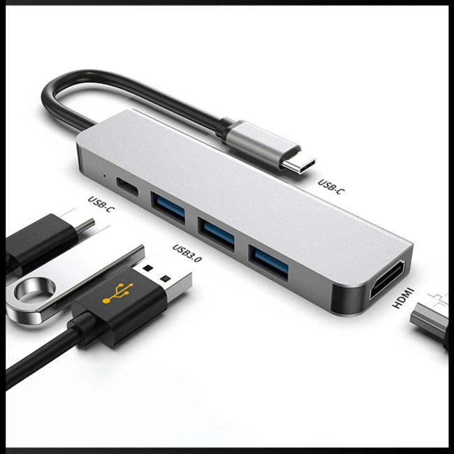 Bộ Chuyển Đổi Type-c Sang Hdmi 5 Trong 1 4k Usb 3.0