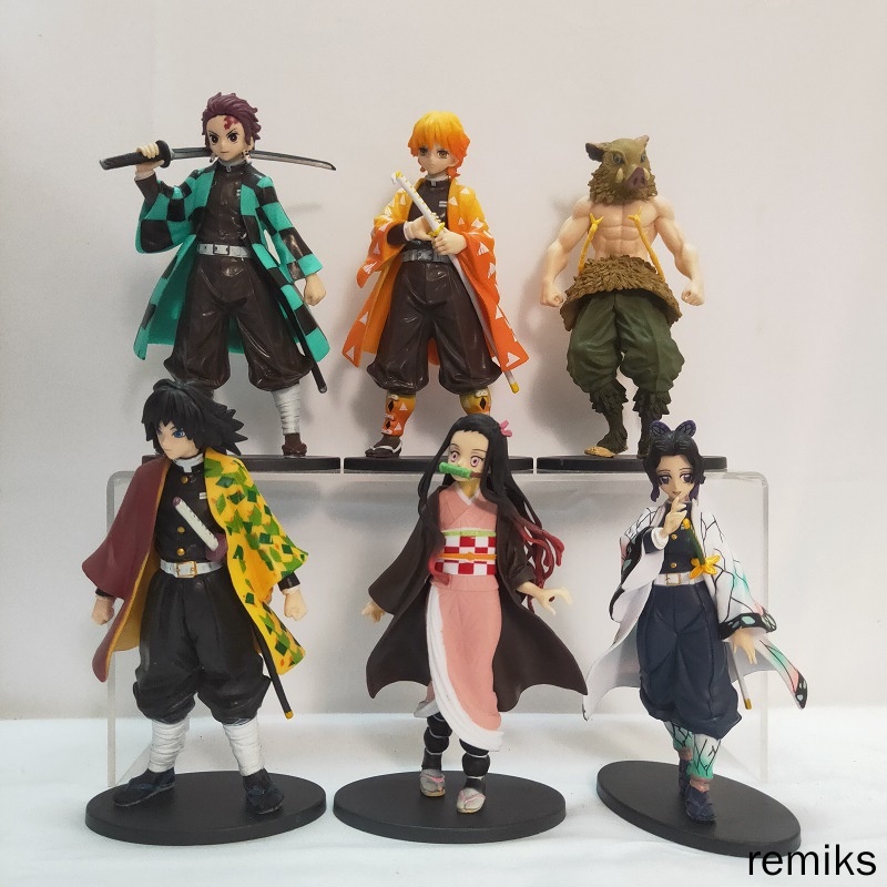 Mô Hình Nhân Vật Tanjiro Kamado Nezuko Agatsuma Zenitsu Hashibira Inosuke