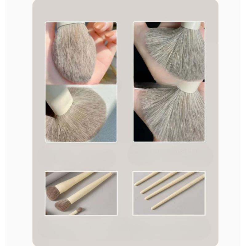 Bộ Cọ Trang Điểm Cá Nhân Cao Cấp 10 Cây Màu Trắng Sữa Từ Cơ Bản Đến Chuyên Nghiệp