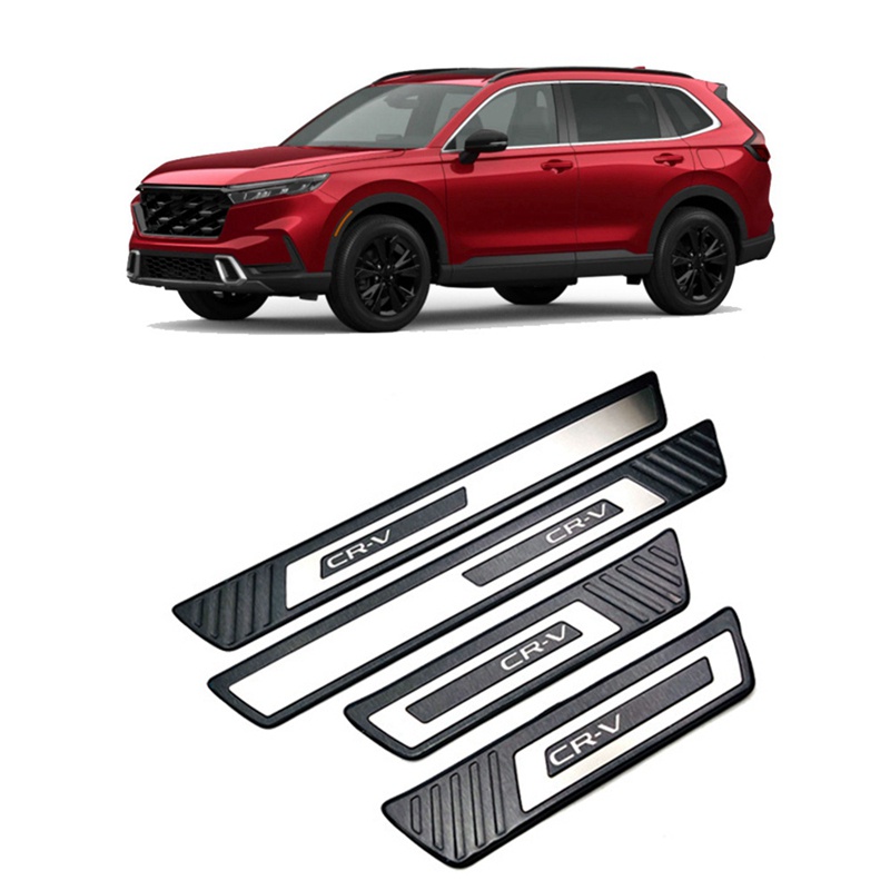 Khung Gắn Bàn Đạp Cửa Trước Sau Bằng Thép Không Gỉ Cho Xe Hơi Honda Cr-V 2023