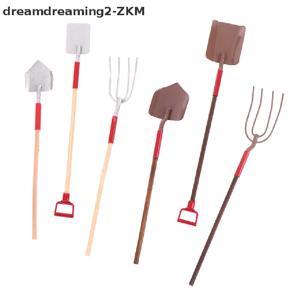Set 3 Xẻng Làm Vườn Thu Nhỏ 1: 12 Trang Trí Nhà Búp Bê / Nông Trại