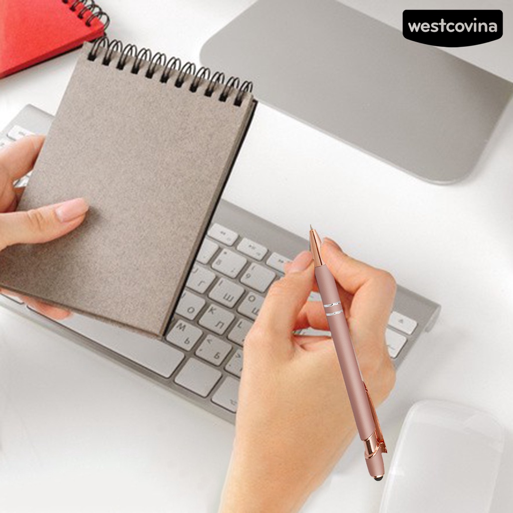 [COD]♪Bút Bi Dạng Nhấn Bằng Kim Loại Tiện Dụng Cho Văn Phòng / Trường Học