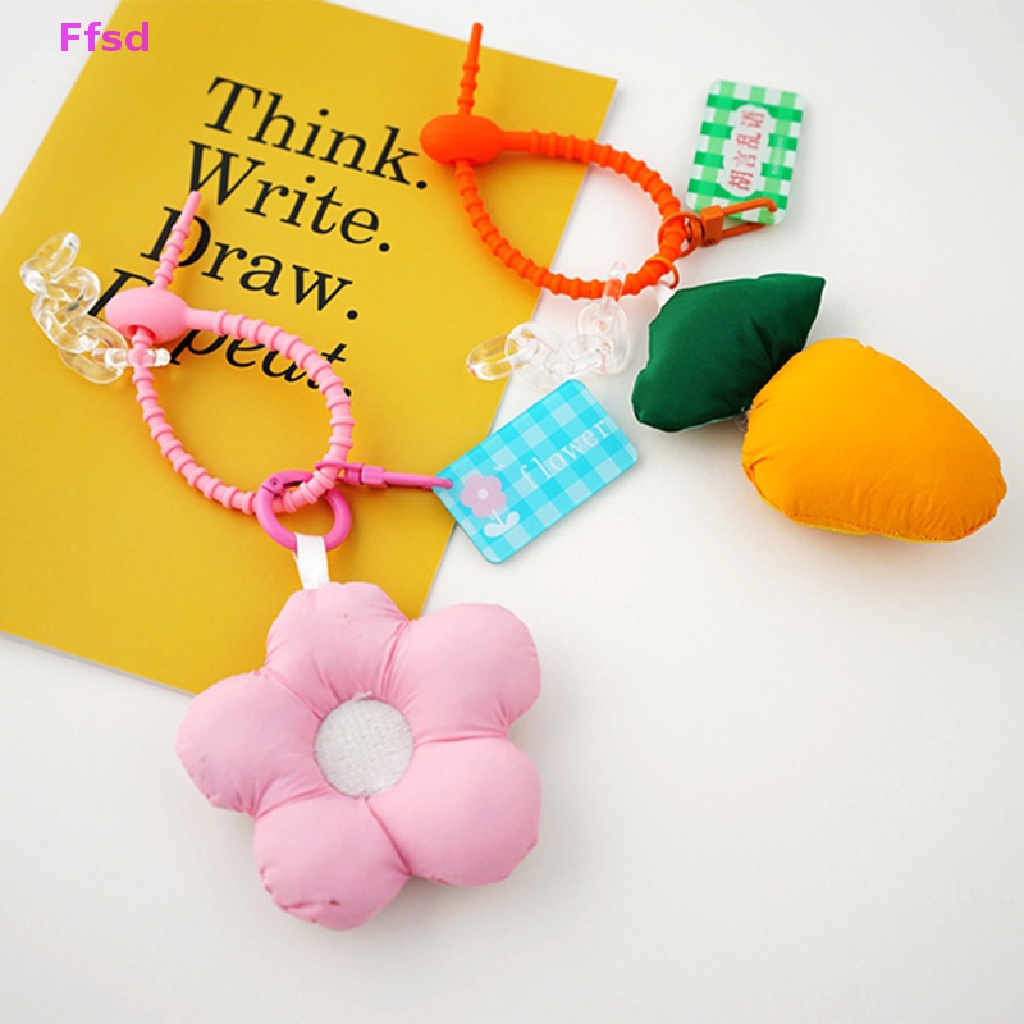{Ffsd} Móc Khóa Xe Hơi / Túi Xách Hình Hoa Hướng Dương Hoạt Hình Ngọt Ngào Đáng Yêu DIY
