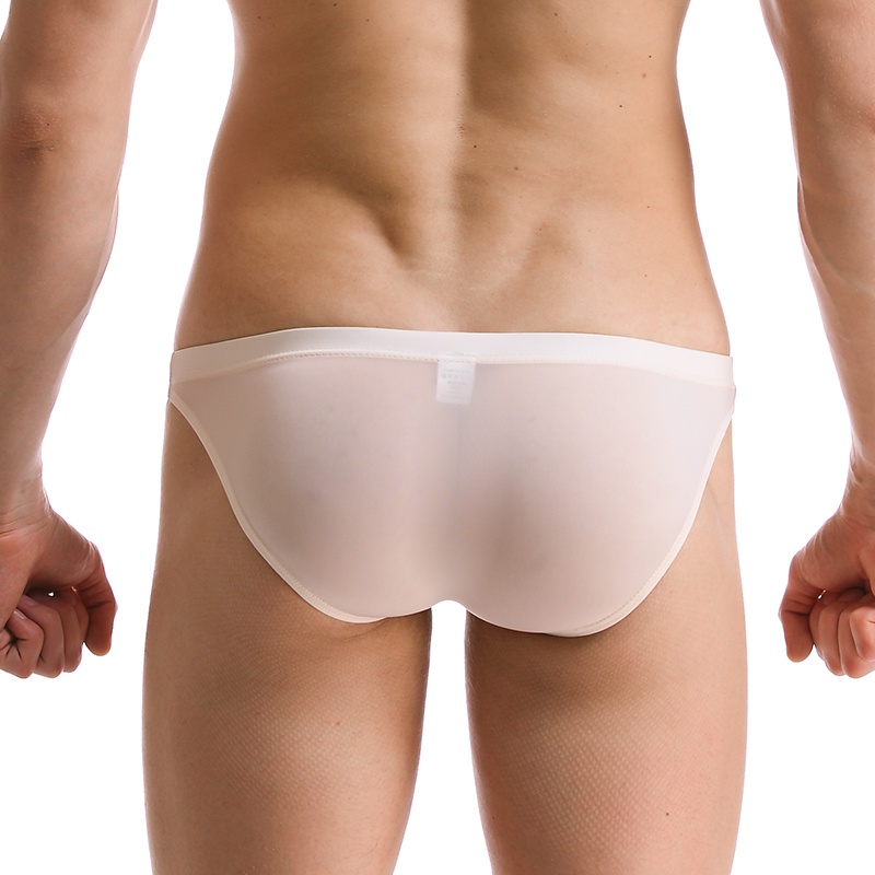 Quần Lót Lưng Thấp Vải Lụa Lạnh Thoáng Khí Thời Trang Cao Cấp Cho Nam
