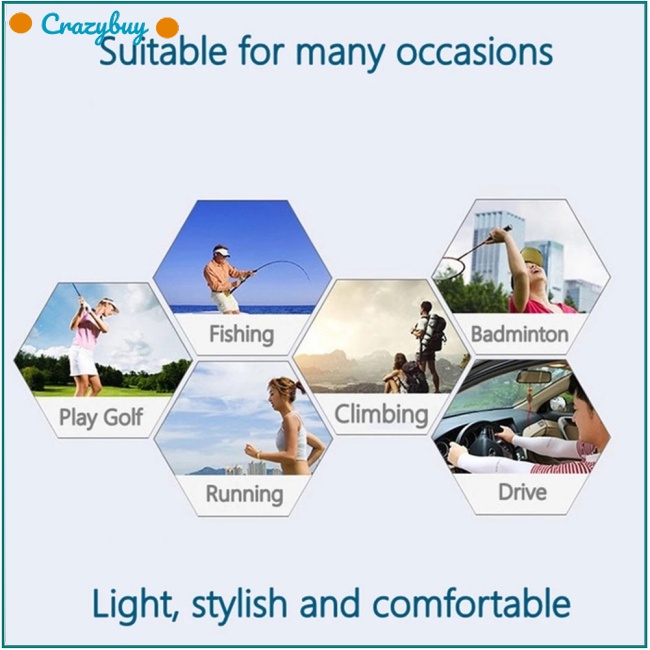 Cr 1 Cặp Găng Tay Chống Nắng Bằng Lụa Lạnh Bảo Vệ Cánh Tay Khi Lái Xe /