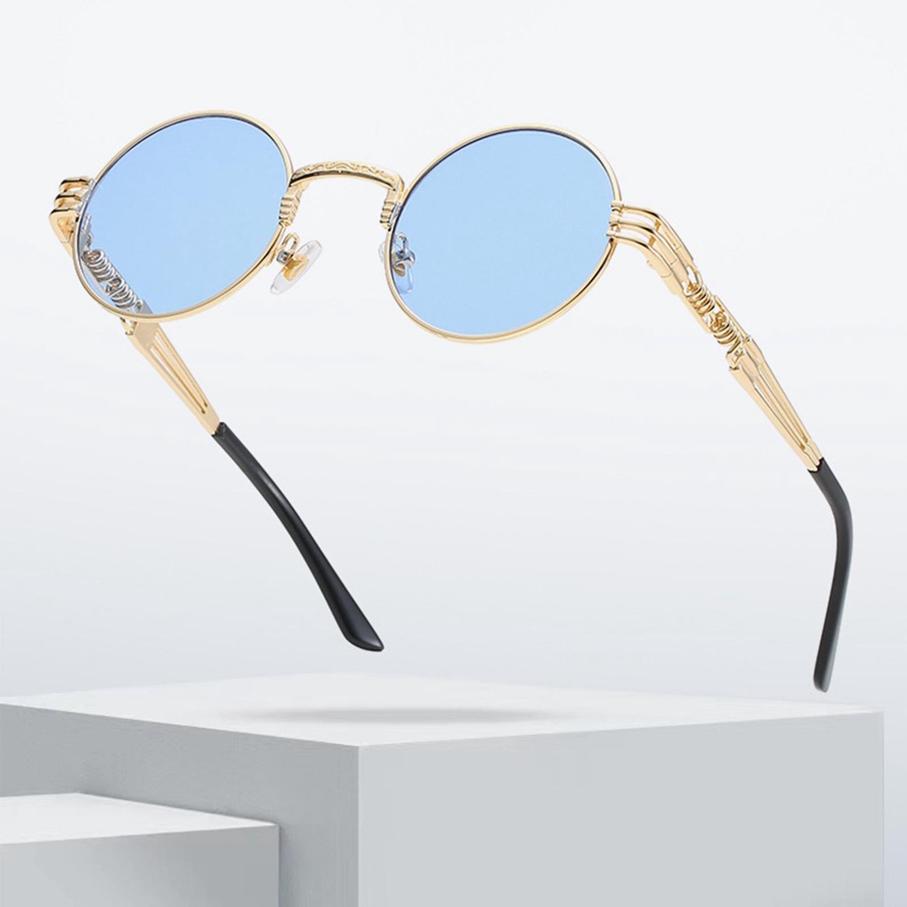 Kính Mát Gọng Tròn Phong Cách Gothic Thời Trang Cho Nam Và Nữ G5B8