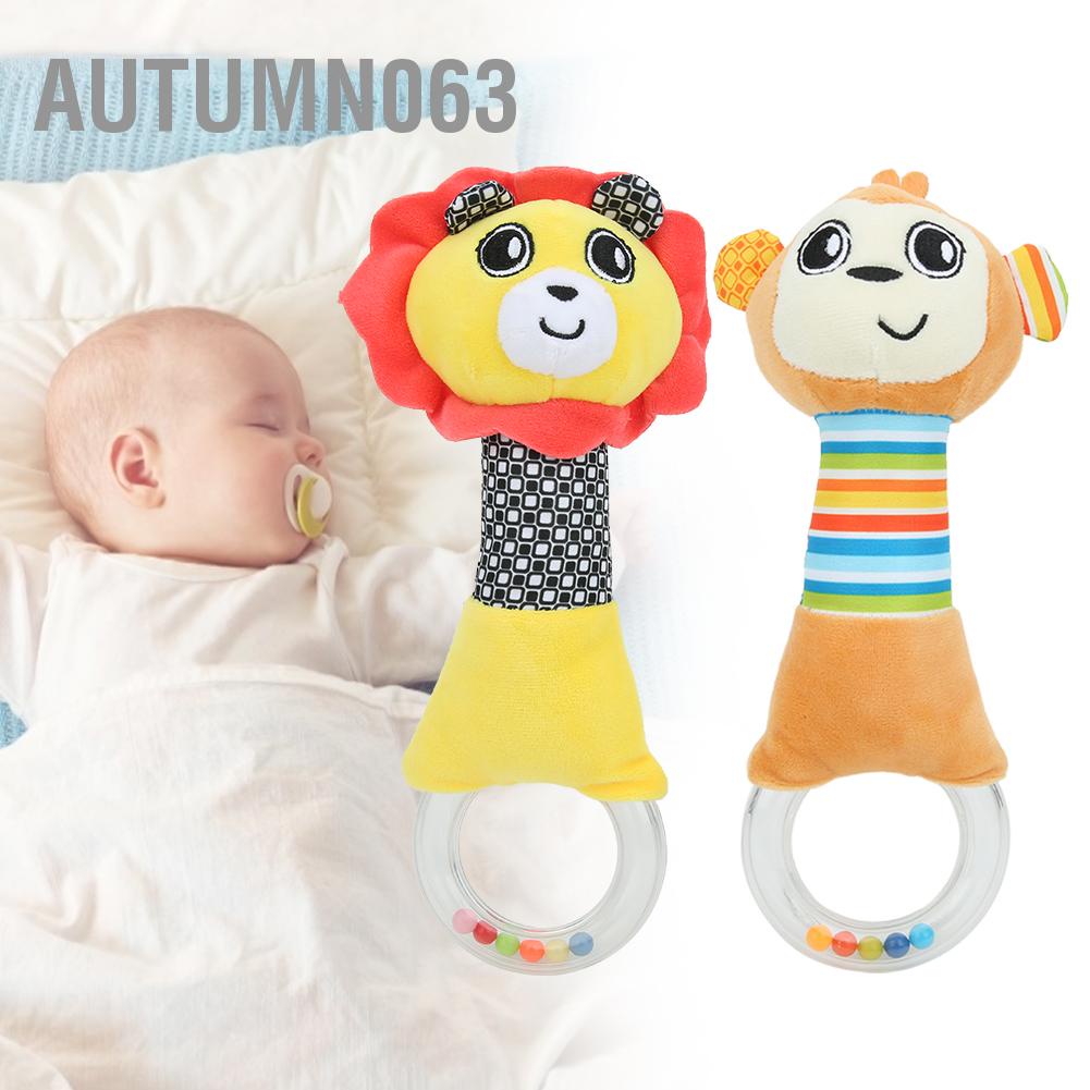 Autumn063 Lục Lạc Cho Bé Hoạt Hình Thú Sang Trọng Chuông Đồ Chơi Cầm Tay Sơ Sinh