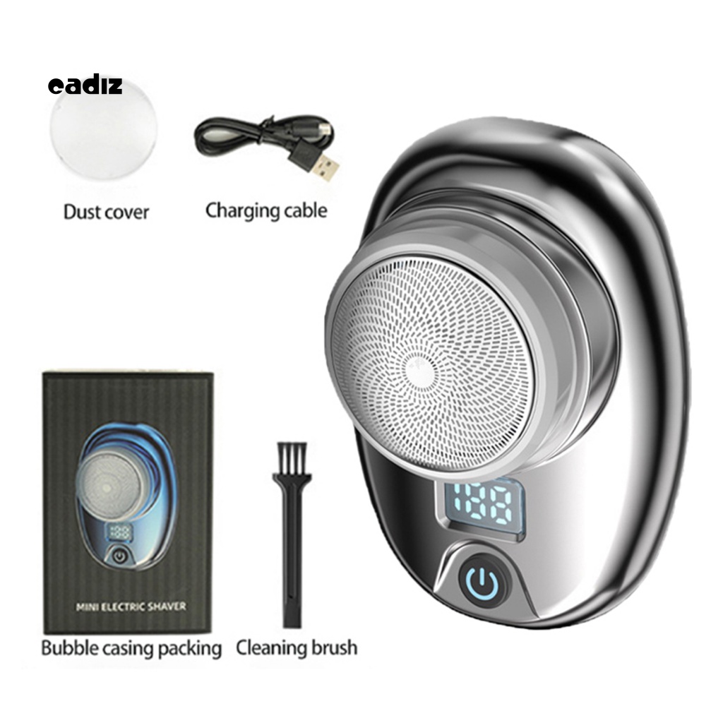 1 Bộ Tông Đơ Cạo Râu Cầm Tay 500mAh Mini Có Màn Hình LCD Kèm Cọ Vệ Sinh Tiện Dụng
