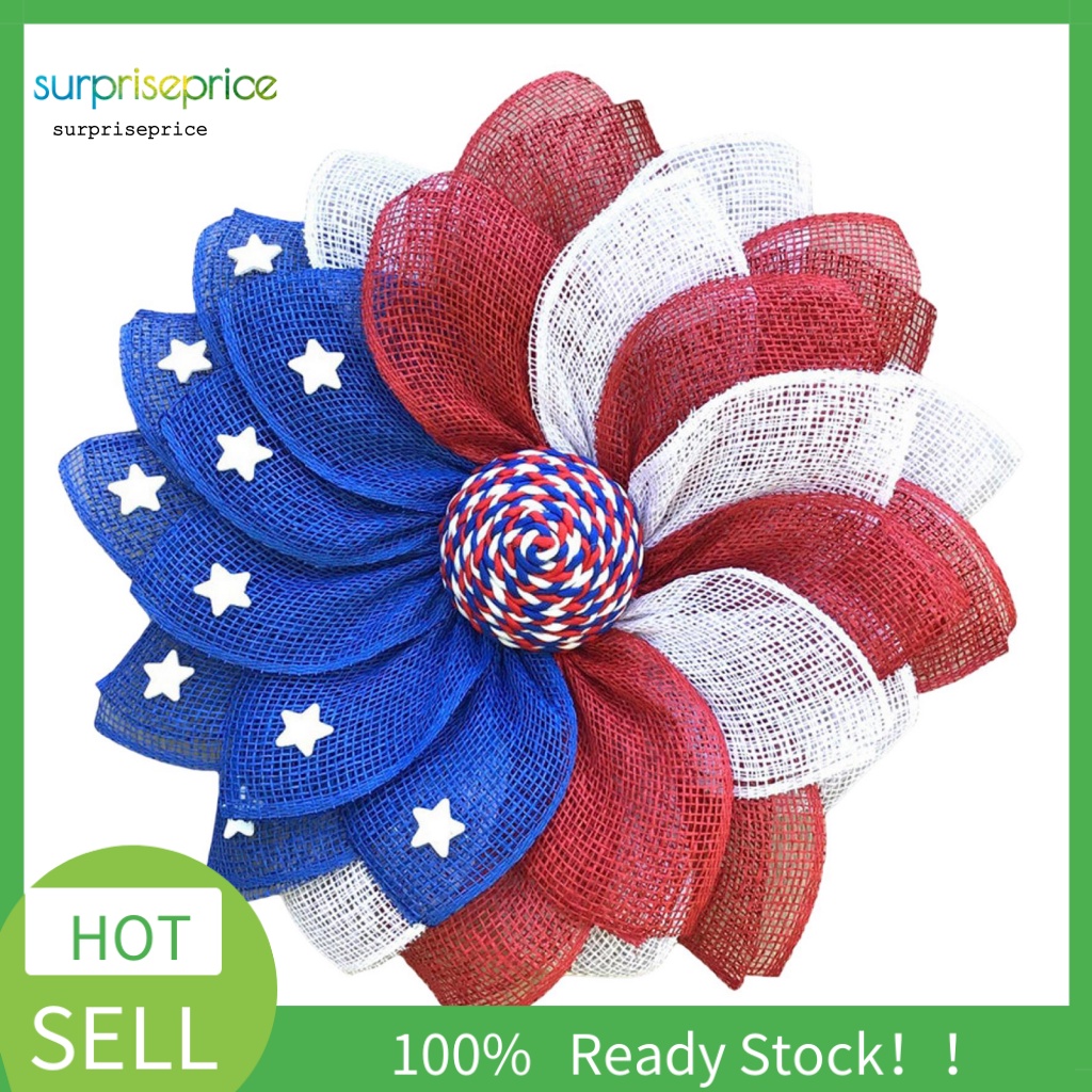 Vòng Hoa Treo Cửa Trọng Lượng Nhẹ Chủ Đề Ngày Độc Lập Trang Trí Nhà Cửa SPA