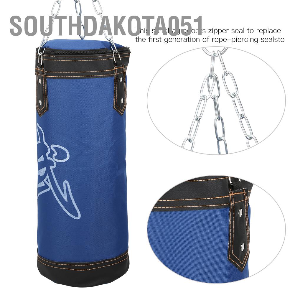 Southdakota051 Trẻ Em Sanda Boxing Huấn Luyện Treo Bao Cát Tập Thể Dục Nổi Bật Rỗng Túi Thái Taekwondo