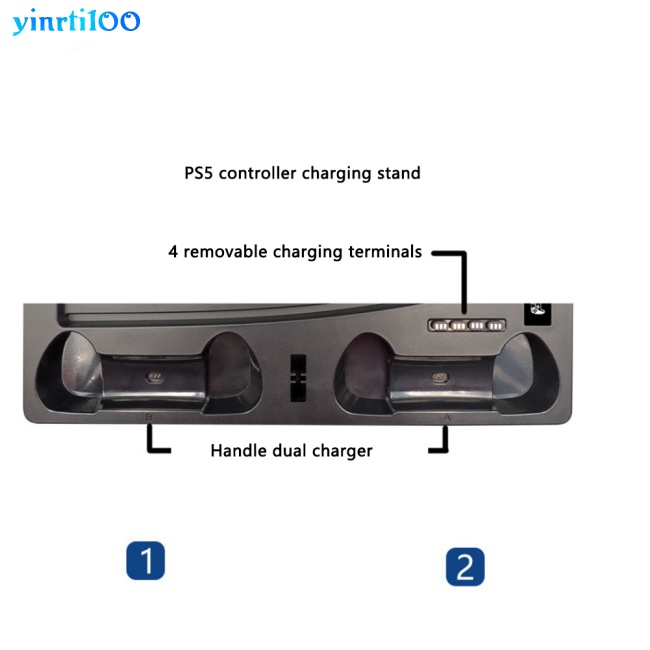 Đế Tản Nhiệt Yinrti Kèm Đĩa Sạc Đa Năng Thông Dụng Cho Tay Cầm Chơi Game Ps5