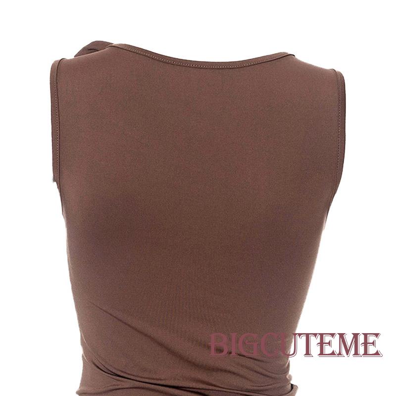 [] - Áo Sát Nách Cổ Tròn In Họa Tiết Hoa 3D Ôm Dáng Thời Trang Mùa Hè Cho Nữ