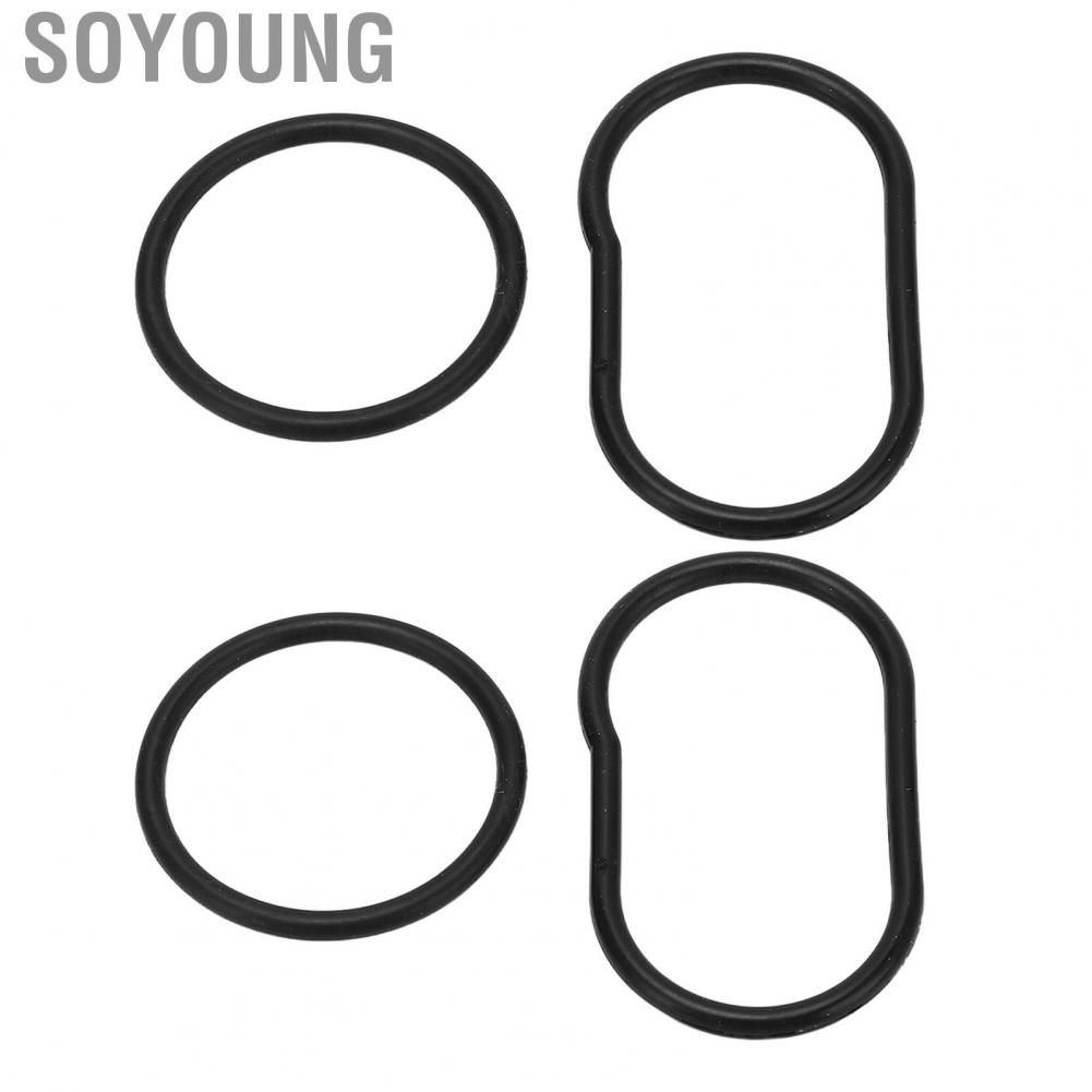 Soyoung Filter Sealing Ring  4PCS Rubber Oil Filters Gasket 91326-PL5-003 Heat Resistant for
