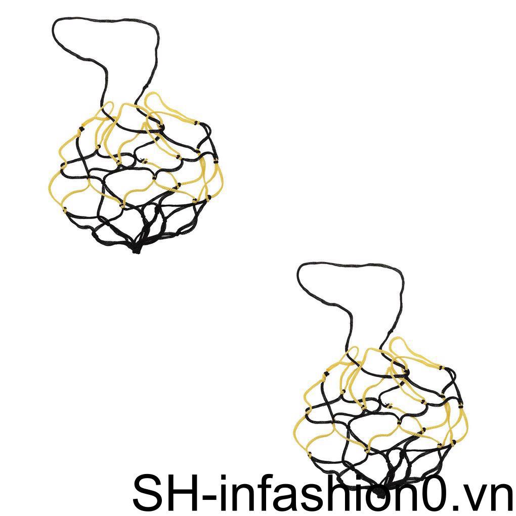 Túi Lưới Đựng Bóng Rổ / Bóng Chuyền 1 / 2 / 3 Siêu Nhẹ Có Dây Rút Tiện Dụng