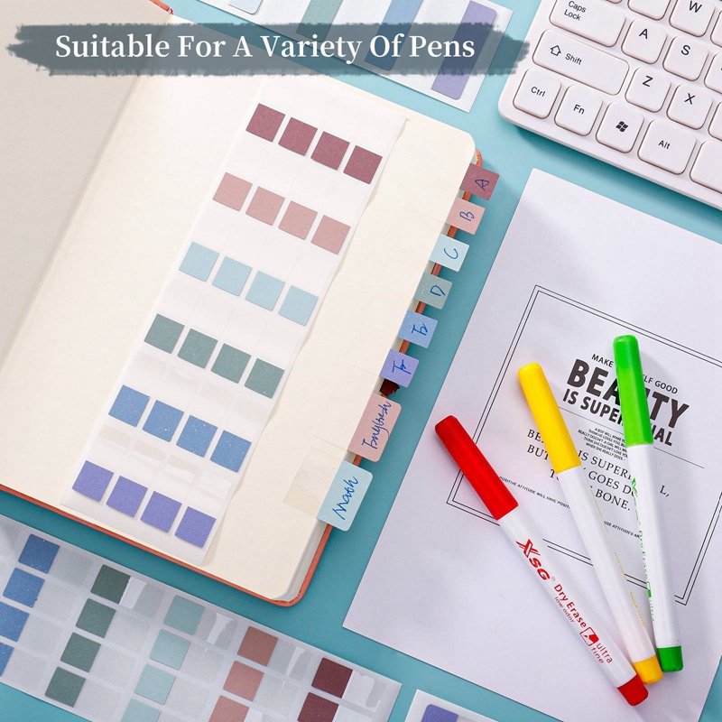 Margot3 Nhãn Dán Dạ Quang index Cổ Điển Trang Trí Sách Mạnh Mẽ