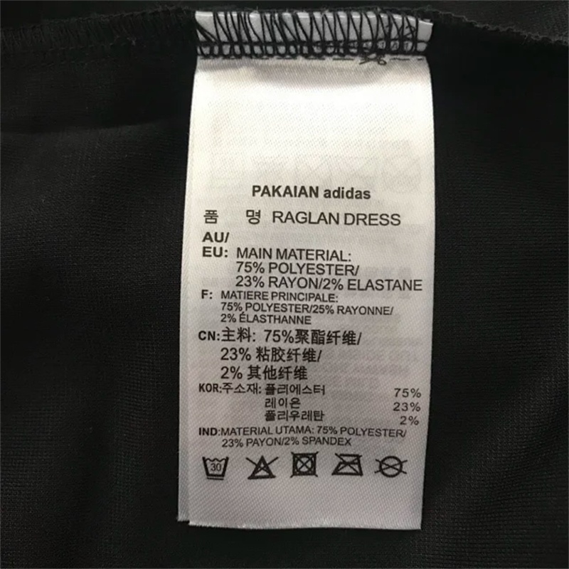 Chân Váy Chữ A Thêu Logo Adidas 100% Phối Màu Cá Tính Thời Trang Cho Nữ