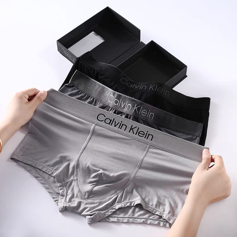 CALVIN KLEIN Bông ModaleQuần sịp đùi nam hàng cao cấp, quần sịp nam đẹp thoáng mát, co giãn đủ màu hàng loại