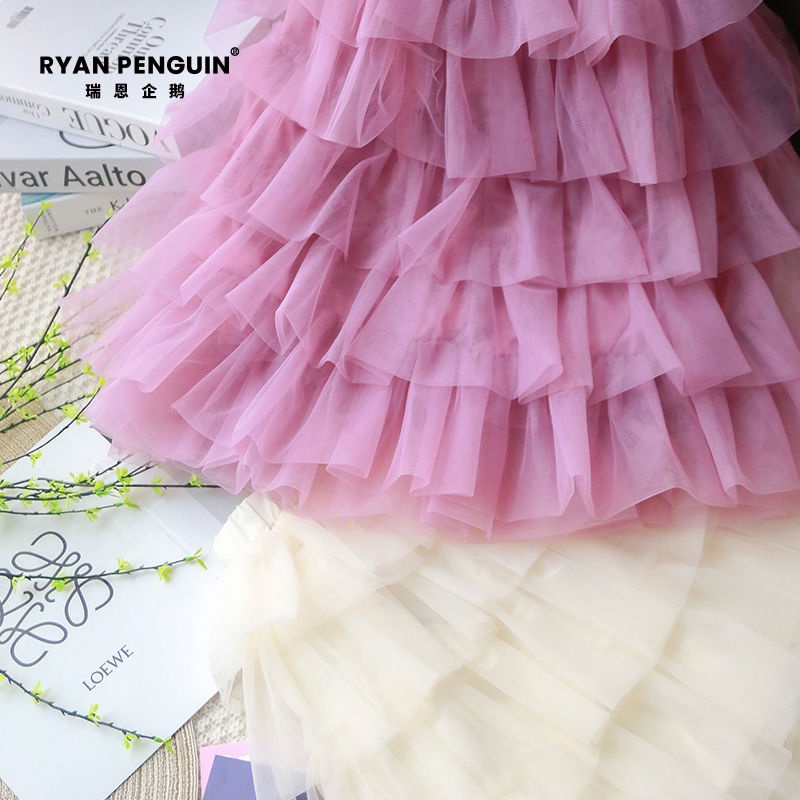 Chân Váy Xòe Nhiều Tầng Phong Cách Phương Tây Cho Bé Gái