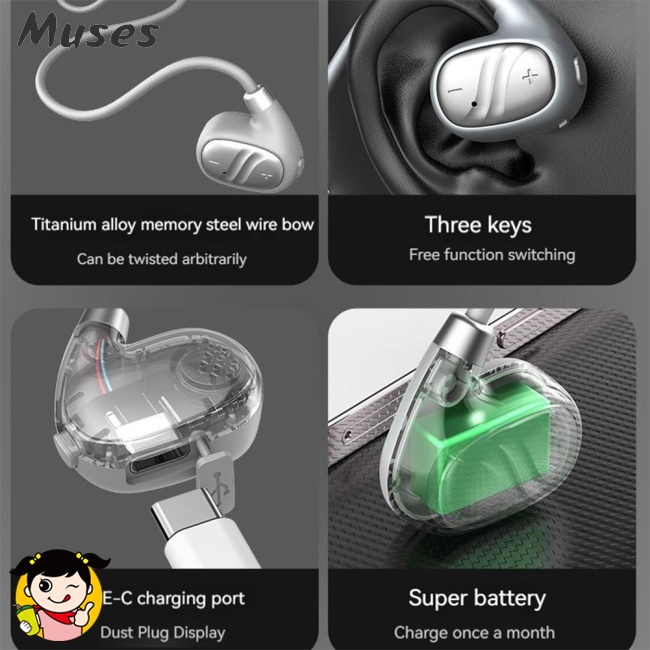 Tai Nghe Bluetooth Không Dây Qc11 Móc Vành Tai Chống Thấm Nước Chuyên Dụng