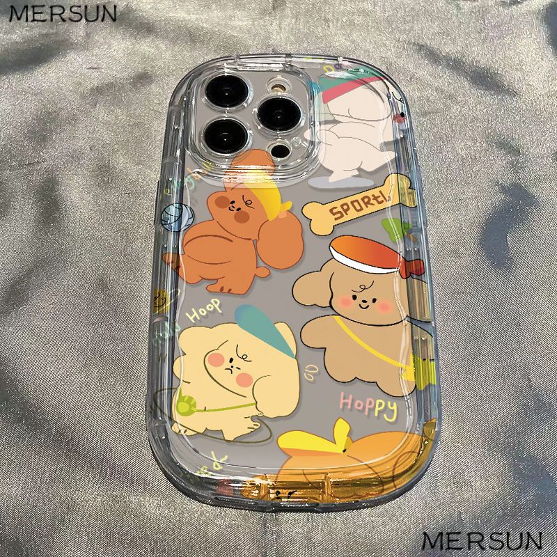 ✅Ốp Điện Thoại Mềm Trong Suốt Chống Sốc Hình Gấu Cho Apple 13 Play / promax7xr12 / iPhone14 / 8p11xs YSTW