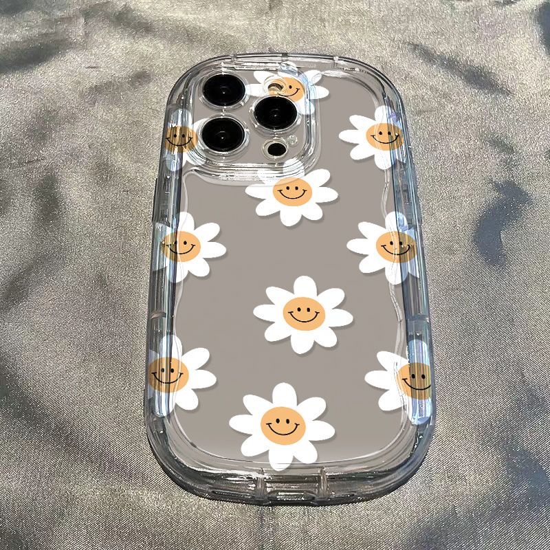 ✅Ốp Điện Thoại Dẻo Trong Suốt Họa Tiết Hoa Cúc Nhỏ Xinh Chống Sốc Cho iPhone14 promax 118p137xr / xs / 12