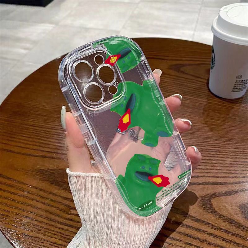 ✅Ốp Điện Thoại Mềm Trong Suốt Chống Sốc In Hình Khủng Long Cho Apple Iphone 13 7 14Xs xr / 8p11promax12 / U0GT