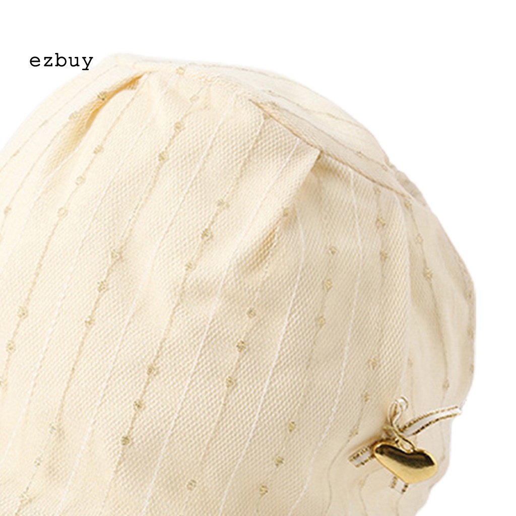 Mũ Lưỡi Trai Cotton Màu Trơn Chống Biến Dạng Có Dây Điều Chỉnh Được Cho Bé