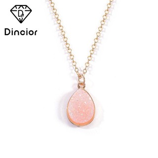 Vòng cổ DINCIOR mặt đá kiểu giọt nước thời trang sang trọng