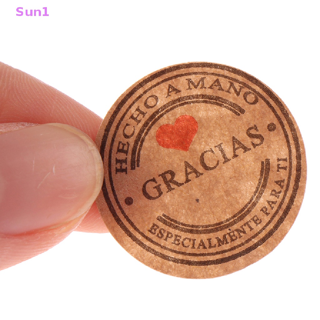 Sun1 &gt; 500 Miếng Dán Nhãn Hiệu Thank You Trang Trí Sổ Tay Thủ Công