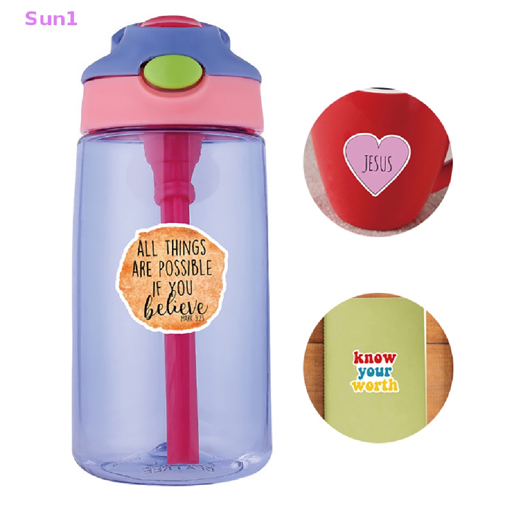 Set 50 Sticker Dán Trang Trí Ván Trượt DIY Chủ Đề Tôn Giáo