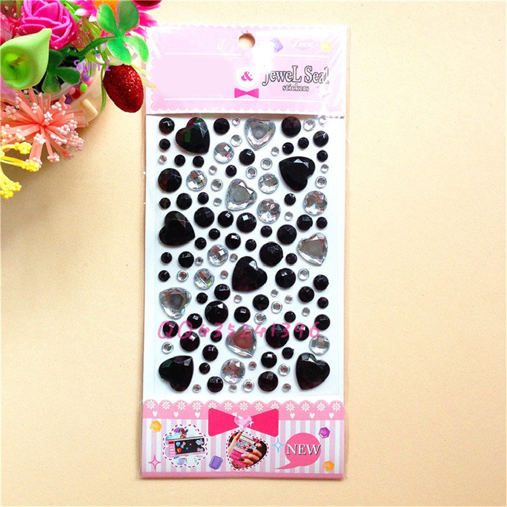 Dải Đá Kim Cương Pha Lê Hình Trái Tim Dán Trang Trí Đa Ứng Dụng Sun1 > Sun1 >