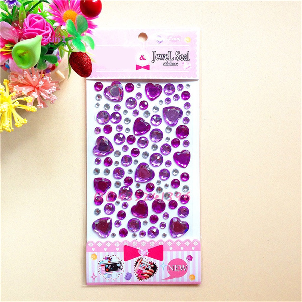 Dải Đá Kim Cương Pha Lê Hình Trái Tim Dán Trang Trí Đa Ứng Dụng Sun1 > Sun1 >