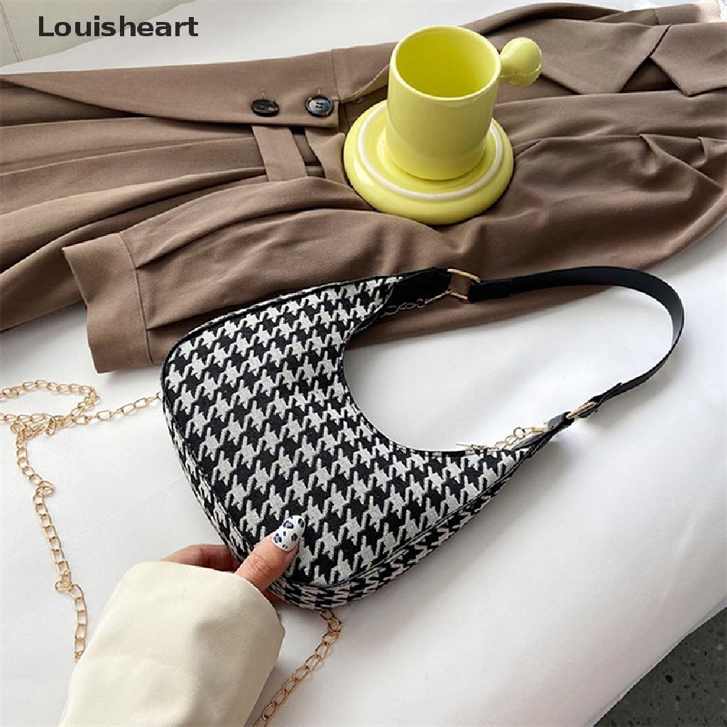 Túi Đeo Chéo Louisheart Bằng Da PU Mỏng Họa Tiết Da Báo Phối Dây Xích Thời Trang Cho Nữ