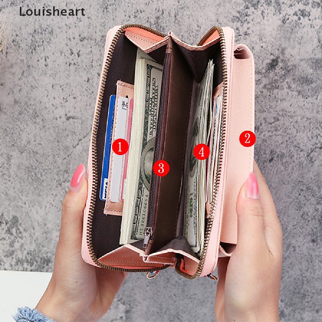 Ví Da Louisheart Có Thể Chạm Màn Hình Cảm Ứng Kèm Dây Đeo Cho Nữ TFG
