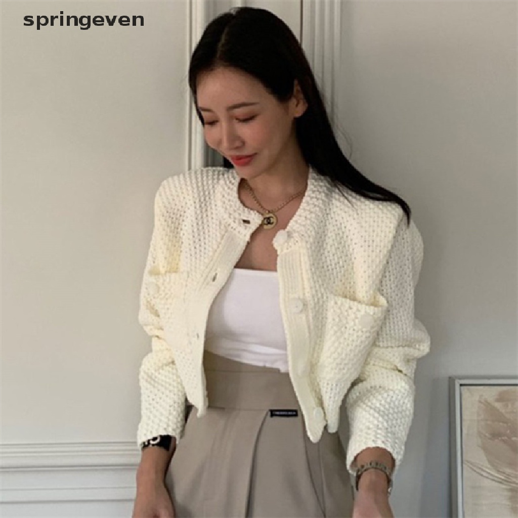 Áo Khoác Cardigan Dệt Kim Phong Cách Vintage Thời Trang Cho Nữ