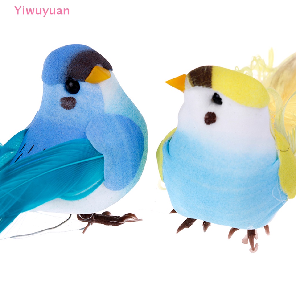 (MớI) Chim Trang Trí XốP Lông Vũ NhiềU MàU SắC