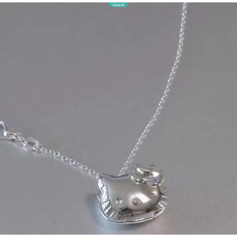 Dây Chuyền Mặt Hoạt Hình Hello Kitty Dễ Thương Có Thể Mở Để Trang Trí Ảnh Cho Bạn Gái