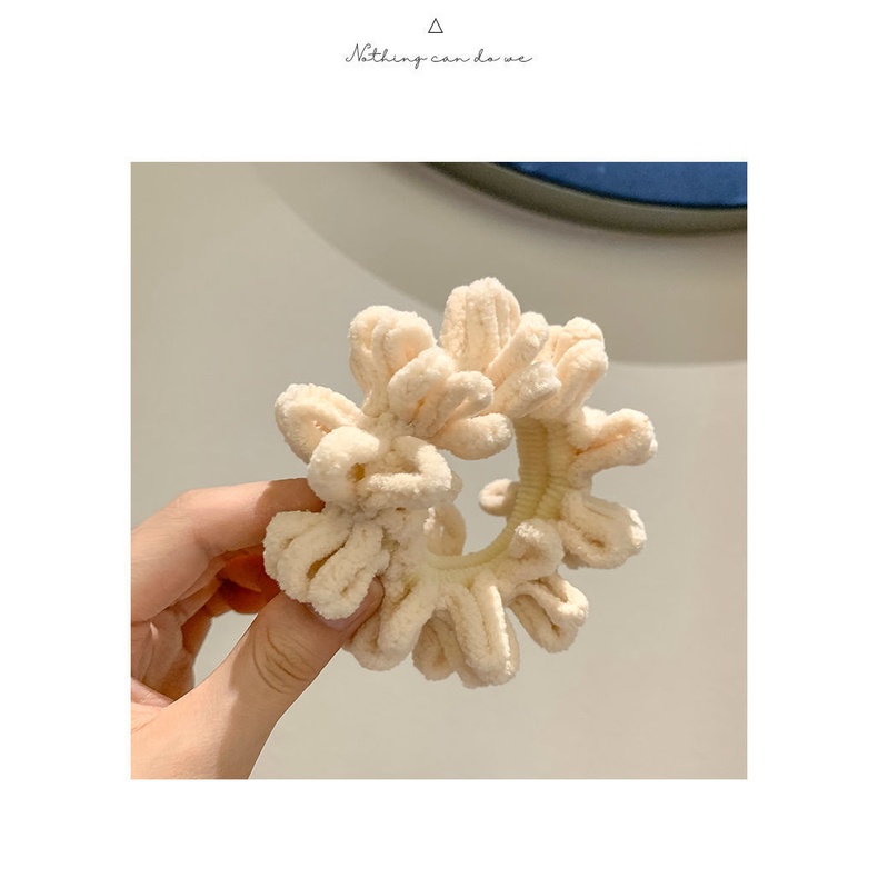 Dây Cột Tóc Lông Nhung Co Giãn Cao Thời Trang Cho Nữ