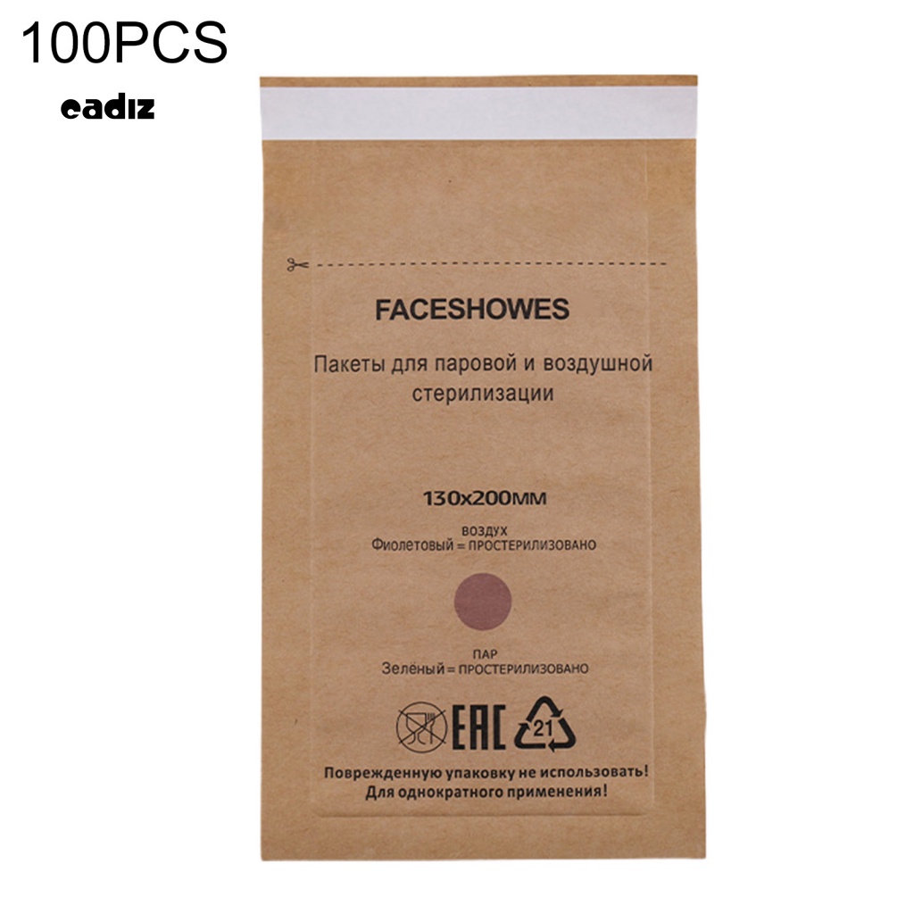 Set 100 Túi Giấy Khử Trùng Một Lần Tiện Dụng