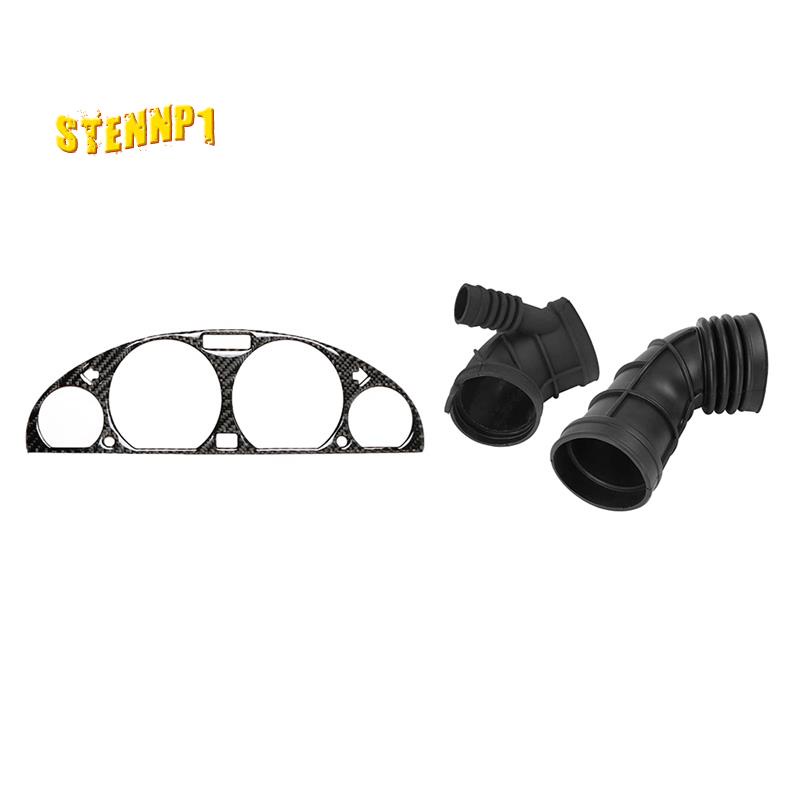 Bộ 2 Cái Ống Nạp Khí + 1 Miếng Dán Trang Trí Bảng Điều Khiển Trong Xe Hơi