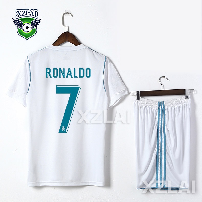 Bộ Đồ Đồng Phục Bóng Đá 2017-18 17-18 7 Ronaldo Phong Cách Retro