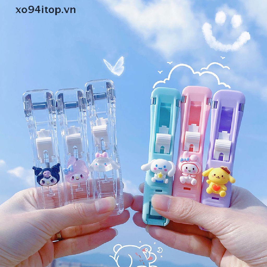 SANRIO Kẹp Đẩy Trong Suốt Hình Cinnamoroll Dễ Thương Đa Ứng Dụng