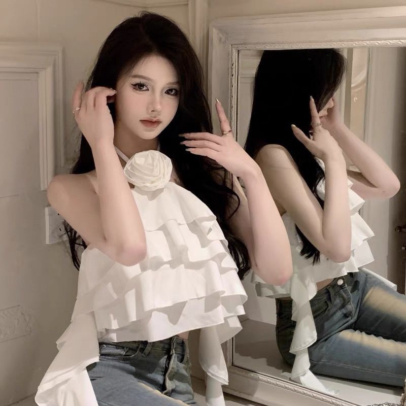 Áo Hai Dây Dáng Ôm Ngắn Phong Cách Thời Trang Mới 2023