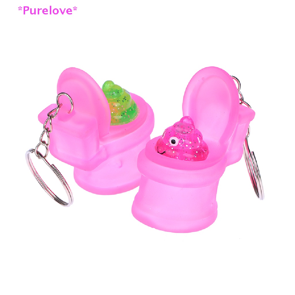 Móc Khóa Hình Bồn Cầu Mini Vui Nhộn Sáng Tạo Mới