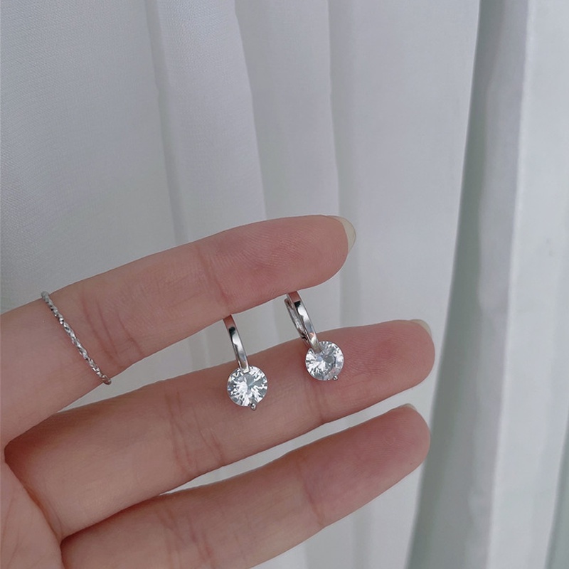 Bông Tai Mạ Vàng 14K Đính Đá Zircon Sang Trọng Cho Nữ